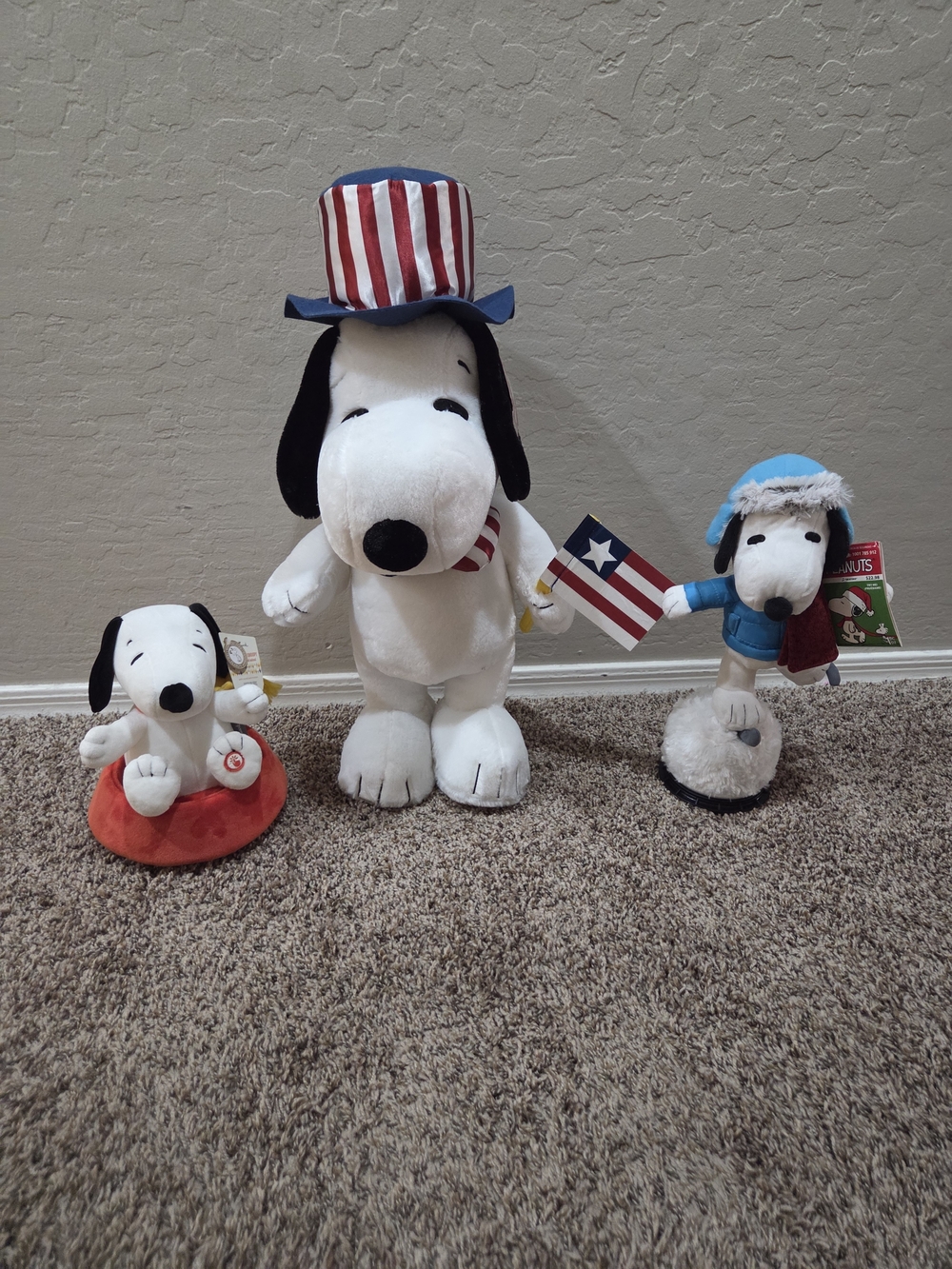 Peanuts Snoopy Plush Toy - Patriotic Red White Blue Snoopy